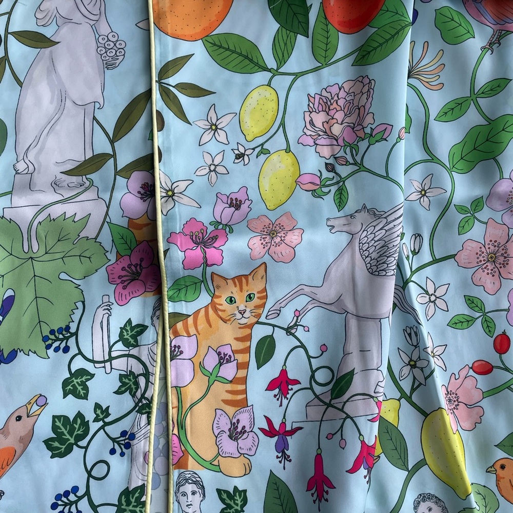 NWT Karen Mabon Cat Garden Robe - Picture 6 of 7